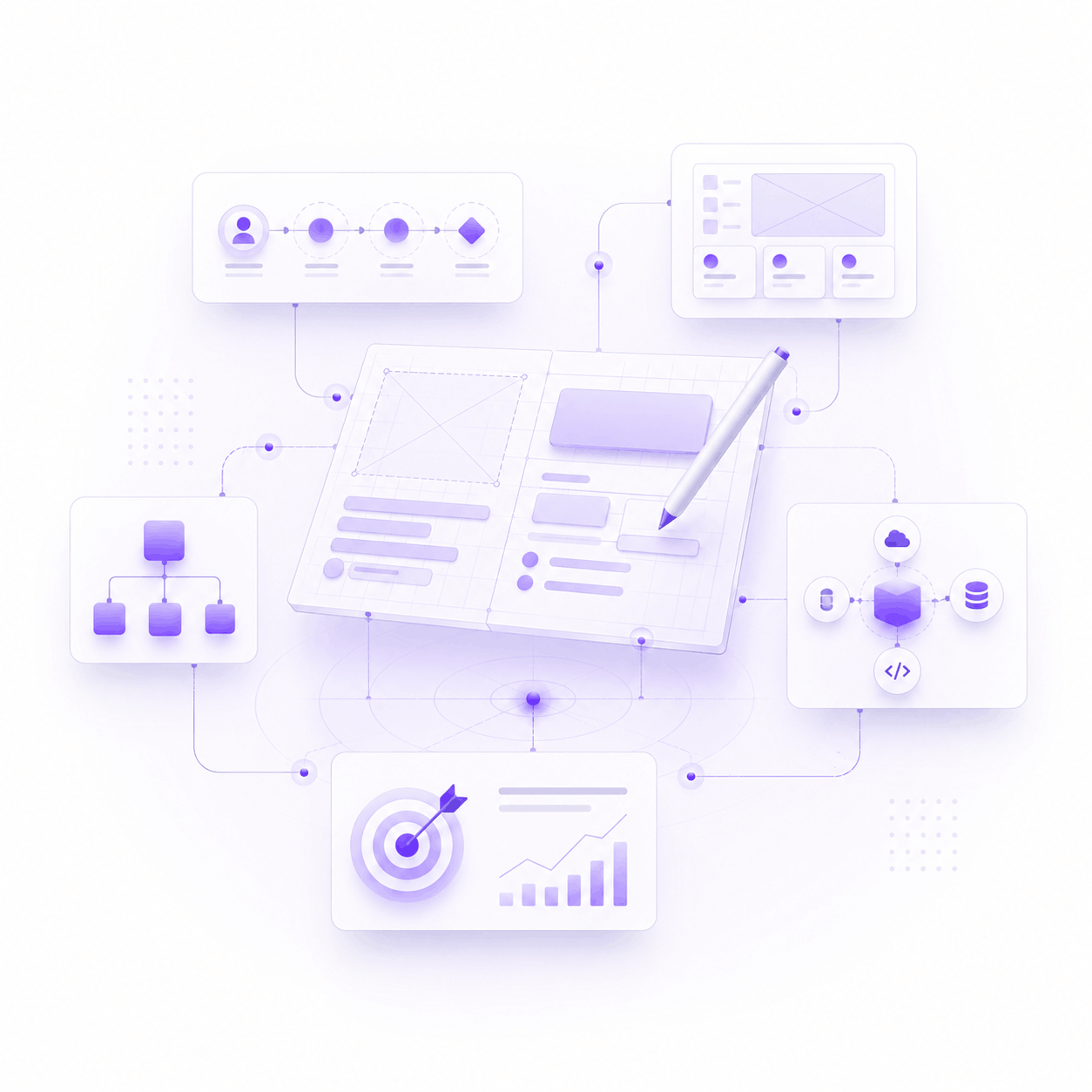 Architect & Design process illustration