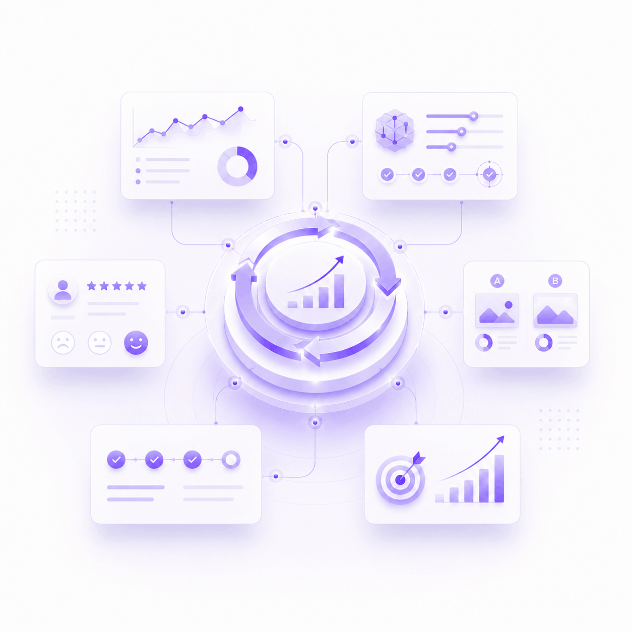 Monitor & Evolve process illustration